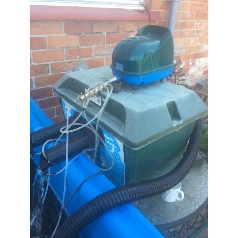 Koi vat fish pump and filter