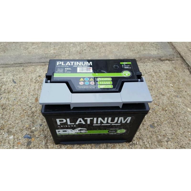 Caravan leisure battery 75amps as new