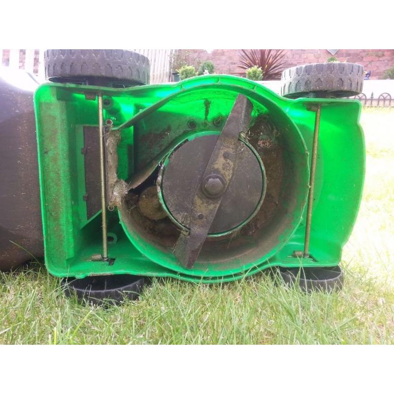 Lawnmower, electric, metal-bladed, with grass collector, fully functional, personal collection only