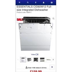 CE Intergrated dishwasher