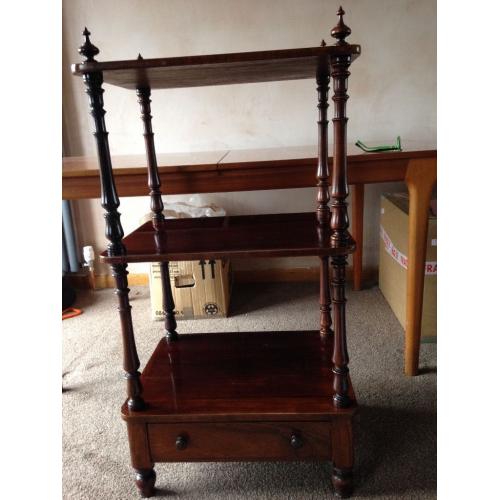 Antique Victorian Mahogany Wotnot shelves beautiful condition all disassembles for transport