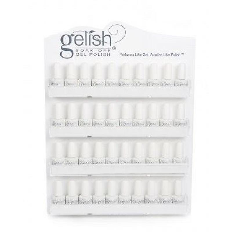 Gelish nail harmony wall display rack stand white Beauty salon shop