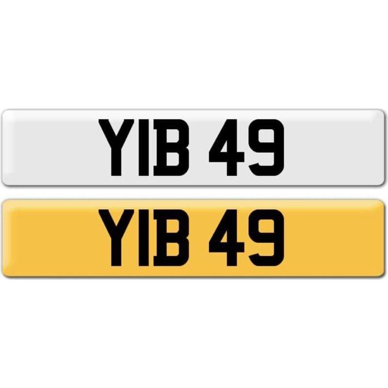 *YIB 49* Dateless Personalised Cherished Number Plate Audi BMW M3 Ford VW Caddy Mercedes Vauxhall