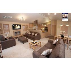 (STATIC CARAVAN)LUXURY WILLERBY LODGE FOR SALE NORTH WALES- LARGE DECKING INCLUDED WITH LAKE VIEWS
