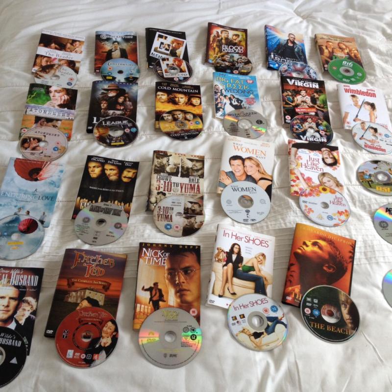 Bundle of DVDs without cases (can post)