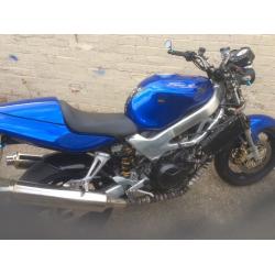 Honda vtr firestorm renthal upright bars bar end mirrors cnc top yolk conversion