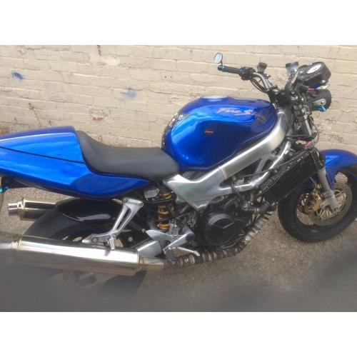Honda vtr firestorm renthal upright bars bar end mirrors cnc top yolk conversion