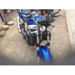 Honda vtr firestorm renthal upright bars bar end mirrors cnc top yolk conversion
