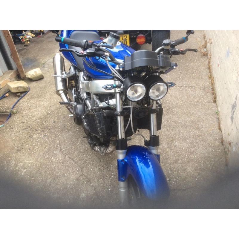 Honda vtr firestorm renthal upright bars bar end mirrors cnc top yolk conversion