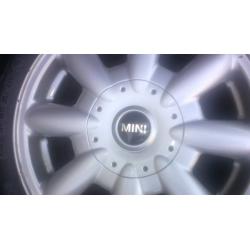 alloys and tyres for a mini