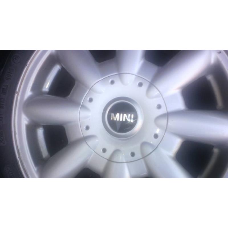 alloys and tyres for a mini