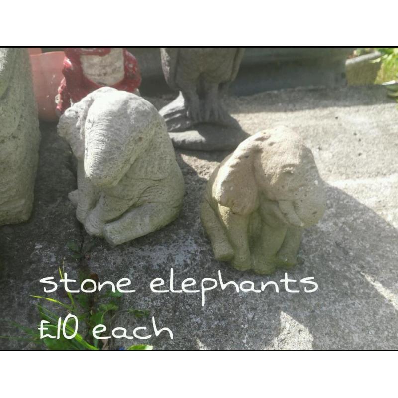 Stone elephants