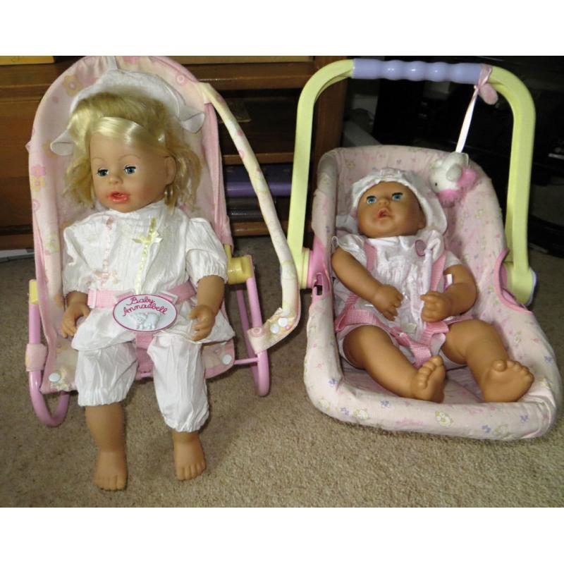Annabelle dolls, Car seat, chair/bouncer