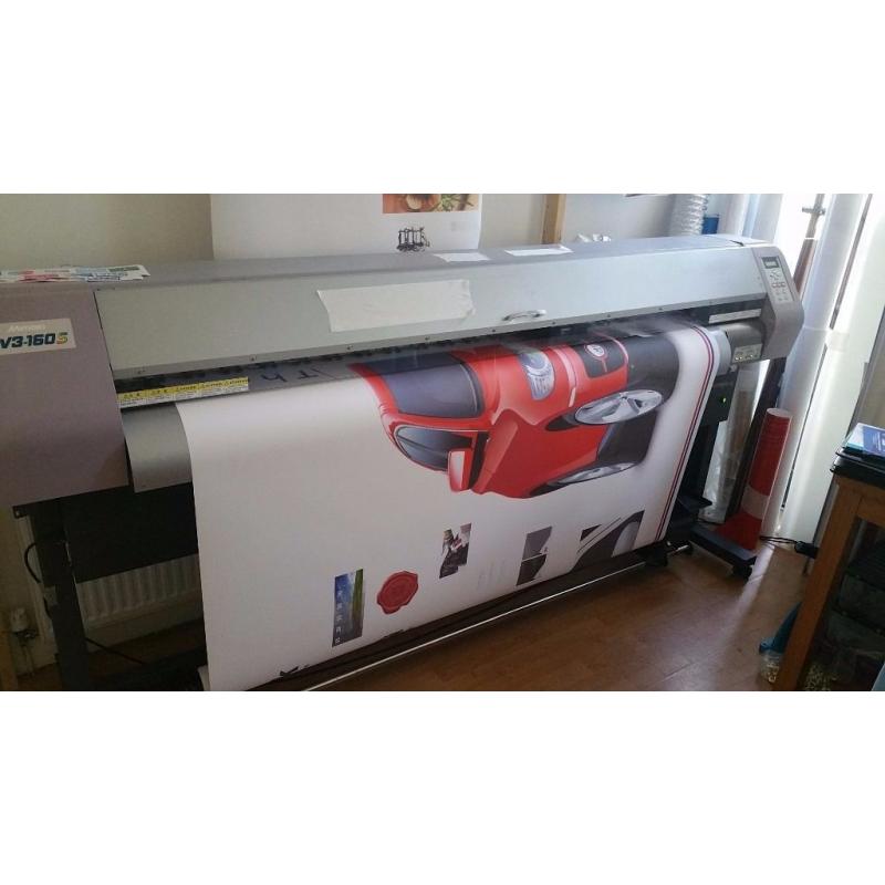 Mimaki Jv3-160 S solvent printer - 2 owner, 1600mm wide format print - original inks