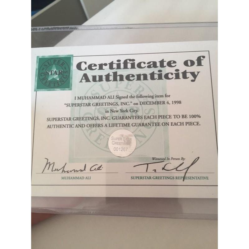 Signed Muhammad Ali Robe