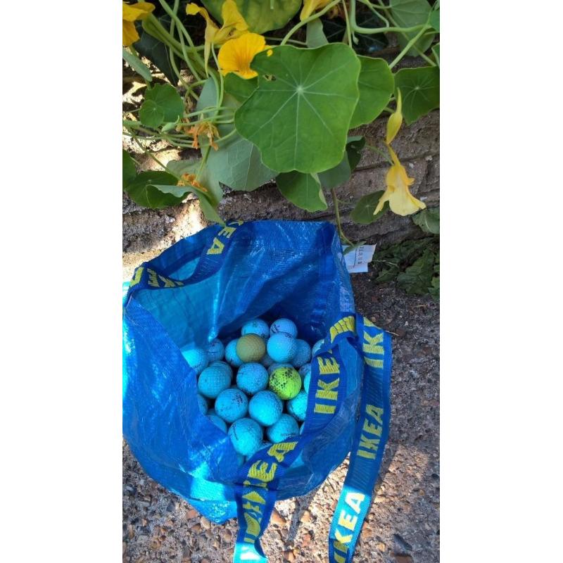 Golf balls used, large bag.