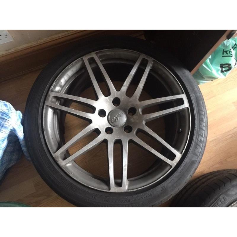 AUDI Q7 ALLOY WHEELS GENIUNE 2007-2012