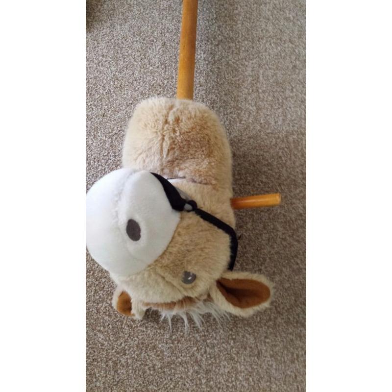 horse head on a stick toy