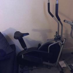 2 in 1 Elliptical cross trainer exercise bike cardio/running/cycling fitness training machine
