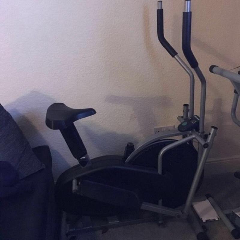 2 in 1 Elliptical cross trainer exercise bike cardio/running/cycling fitness training machine