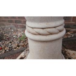 Garden Bird Bath, 19th century style, exact age not known, 26in high.