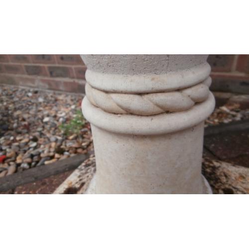 Garden Bird Bath, 19th century style, exact age not known, 26in high.