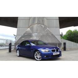 2008 08 BMW 320D M SPORT 2DR AUTO COUPE CREAM LEATHER(PART EX WELCOME)***FINANCE AVAILABLE**