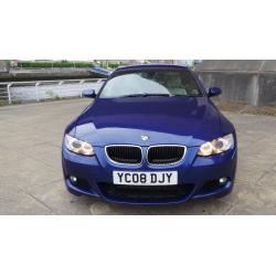 2008 08 BMW 320D M SPORT 2DR AUTO COUPE CREAM LEATHER(PART EX WELCOME)***FINANCE AVAILABLE**