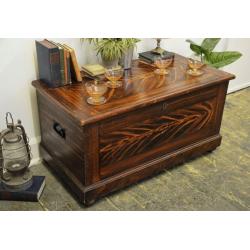 Antique Victorian Pine Kist/ Chest/ Trunk