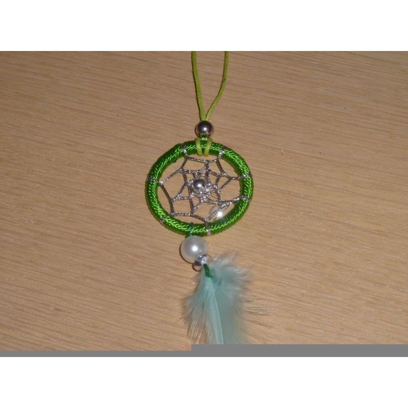 Green Dream Catcher necklace