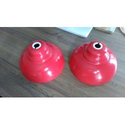 Red retro light shades