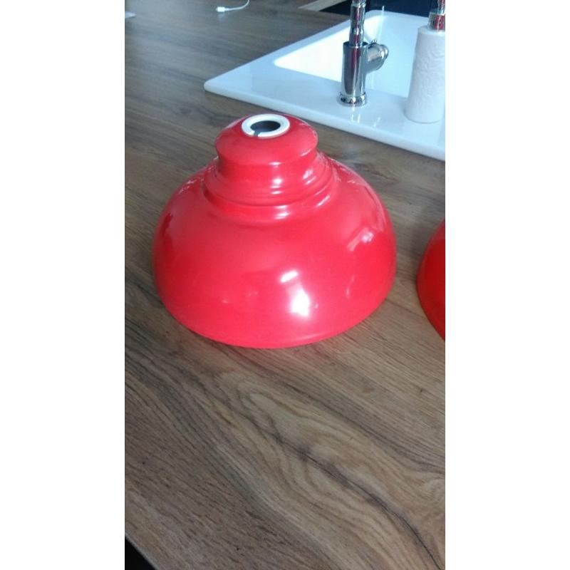 Red retro light shades
