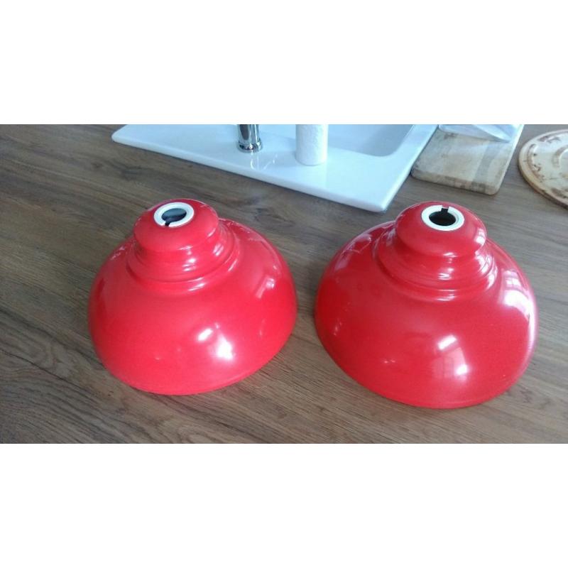 Red retro light shades