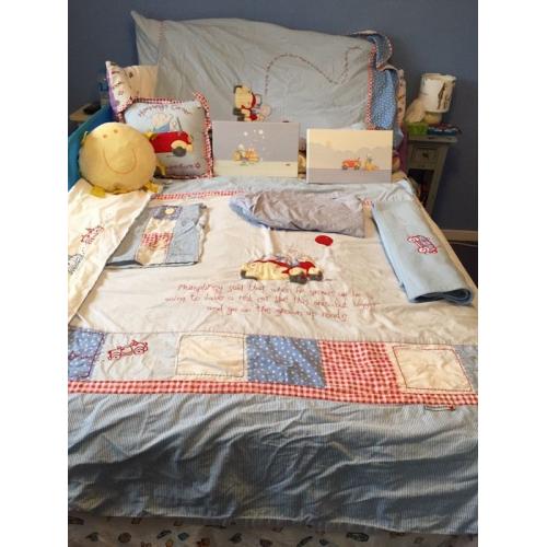 Boys Izziwotnot Humphrey's Red Car Huge Nursery Bedroom Bundle 16 pieces