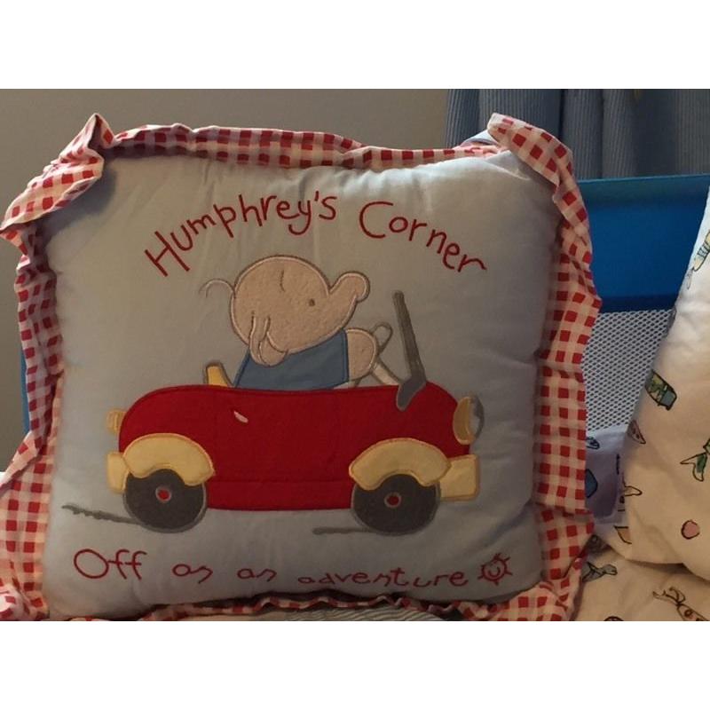 Boys Izziwotnot Humphrey's Red Car Huge Nursery Bedroom Bundle 16 pieces