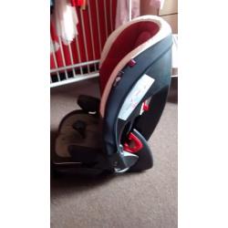 Car seat, petrol can, jump leads, tow ropes