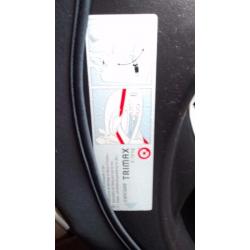 Car seat, petrol can, jump leads, tow ropes