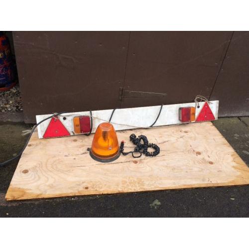 Trailer lights and revolving Amber light