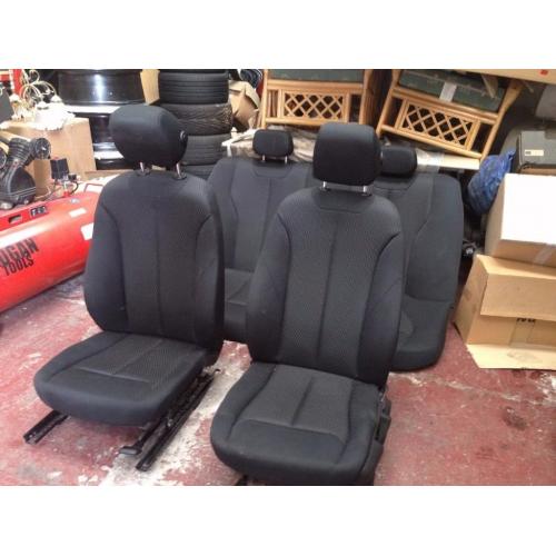 BMW F30 2012-16 BLACK CLOTH INTERIOR SEATS BREAKING 1 3 5 6 7 SERIES
