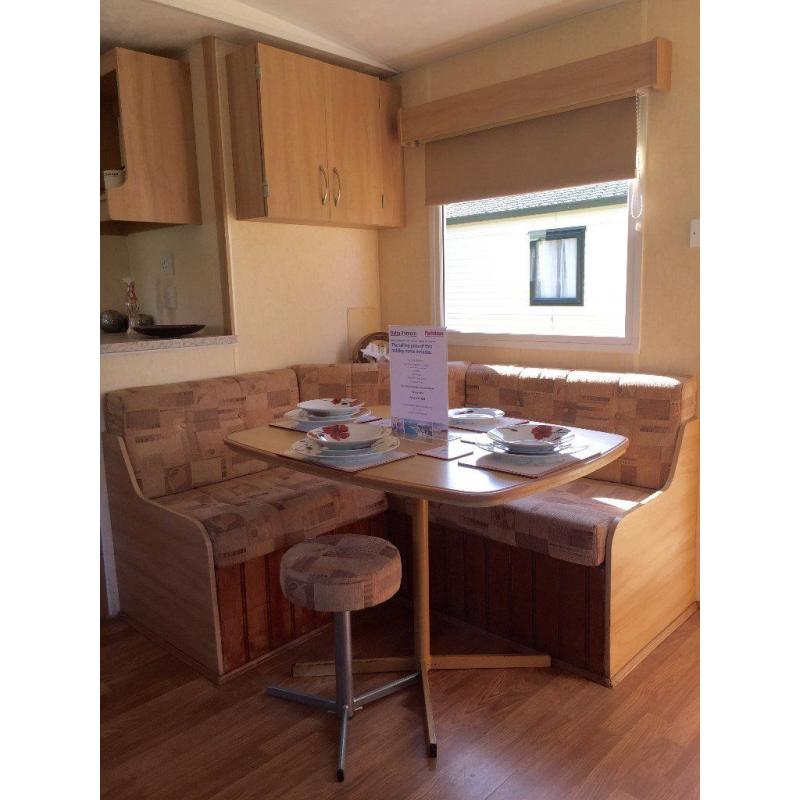 **Static caravan for sale with no site fees until 2018 at Wemyss Bay Holiday Park**