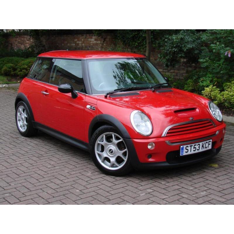 EXCELLENT EXAMPLE!!! 2003 MINI Hatch 1.6 COOPER S 3dr, HALF LEATHER, 1 YEAR MOT