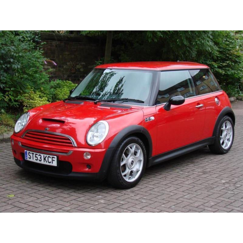 EXCELLENT EXAMPLE!!! 2003 MINI Hatch 1.6 COOPER S 3dr, HALF LEATHER, 1 YEAR MOT