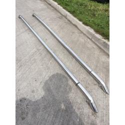 Chrome stainless roof bars vw t5 swb