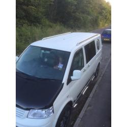 Chrome stainless roof bars vw t5 swb