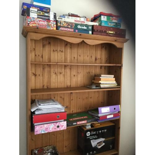 Pine Bookcase, 78" x 46"