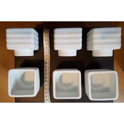 White tea light holders