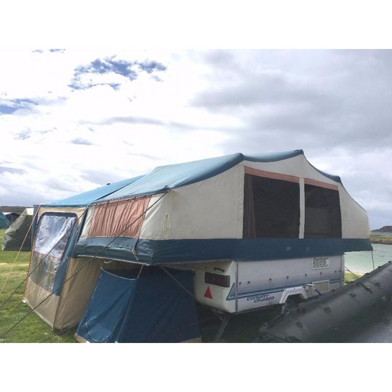 Trailer Tent / Folding Camper Conway Cruiser 6 berth with full awning and storage tent + extras