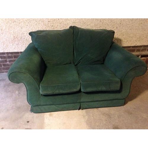 Green 2 seater sofa for sale