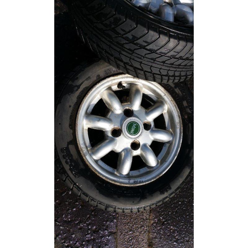 ***FOR SALE 4 X ORIGINAL MINI ALLOY WHEELS***