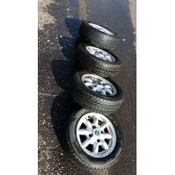 ***FOR SALE 4 X ORIGINAL MINI ALLOY WHEELS***